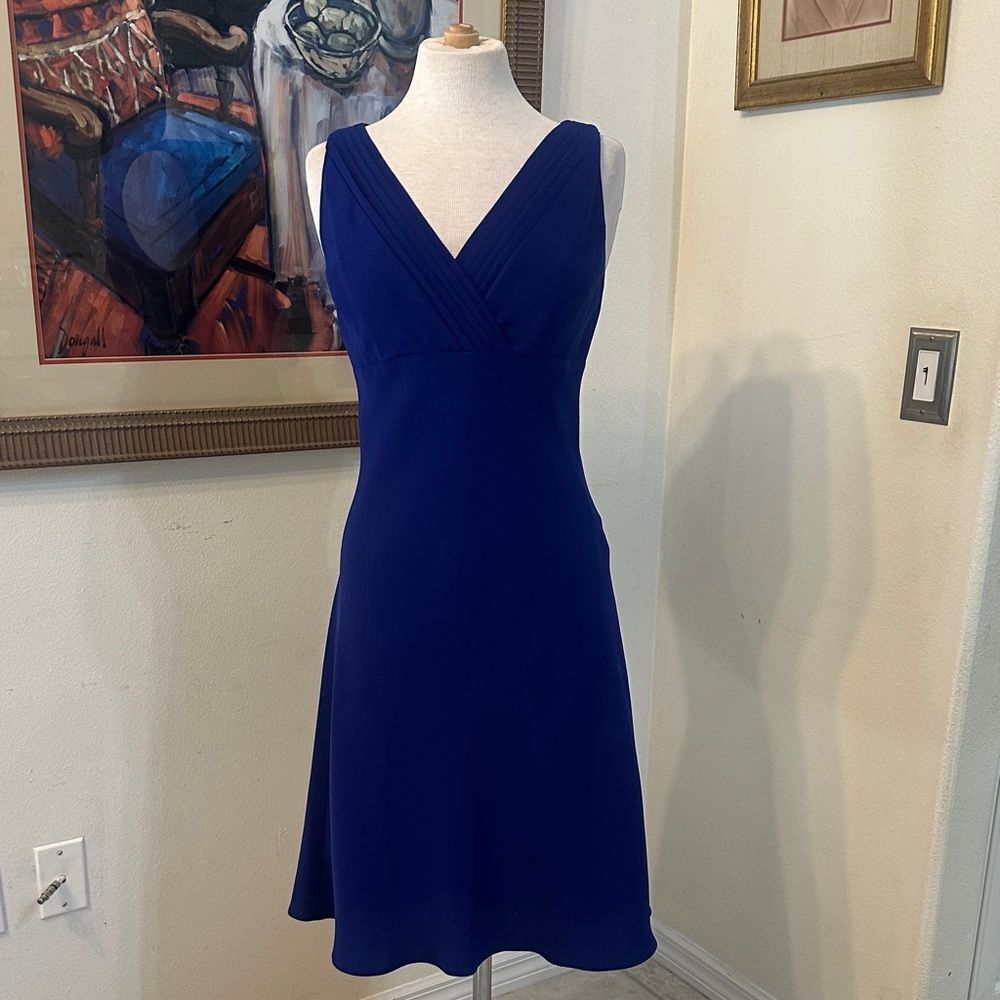 EVAN-PICONE Elegant Blue Sleeveless Dress Size 10
